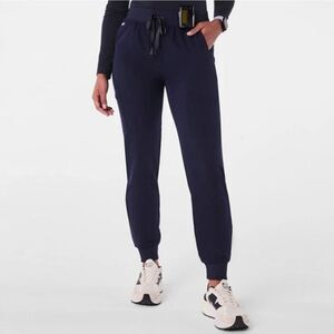 Figs Zamora Jogger Scrub Pants Navy Blue Women's Size XL Petite